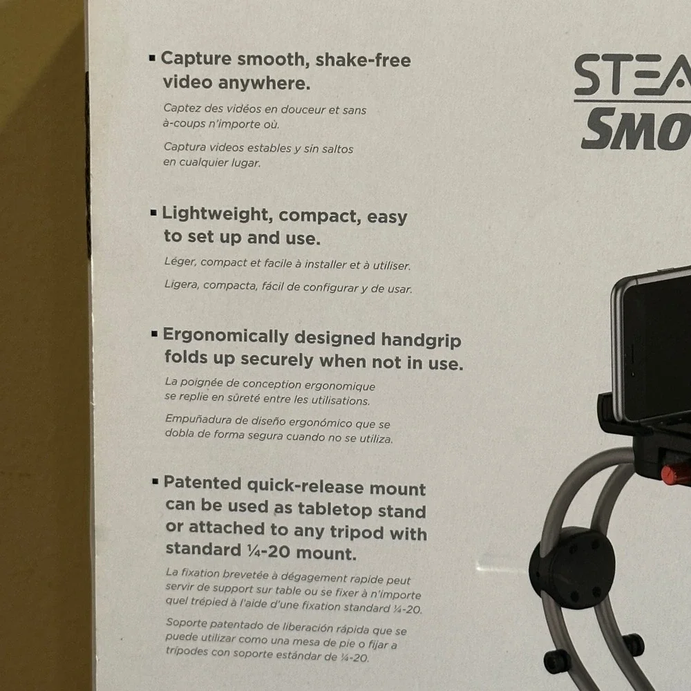 Steadicam Smoothee Universal Smartphone Mount Stabilizer Tiffen SMOOTHEE-UM-NA